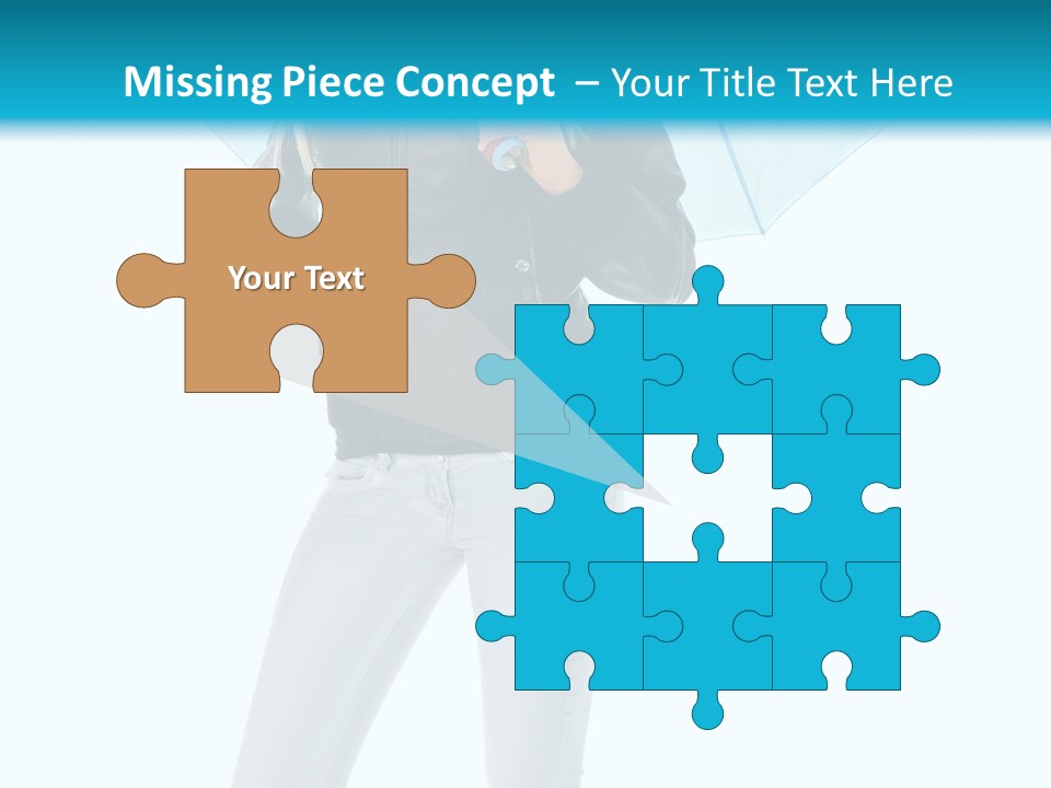 European Legs Black PowerPoint Template