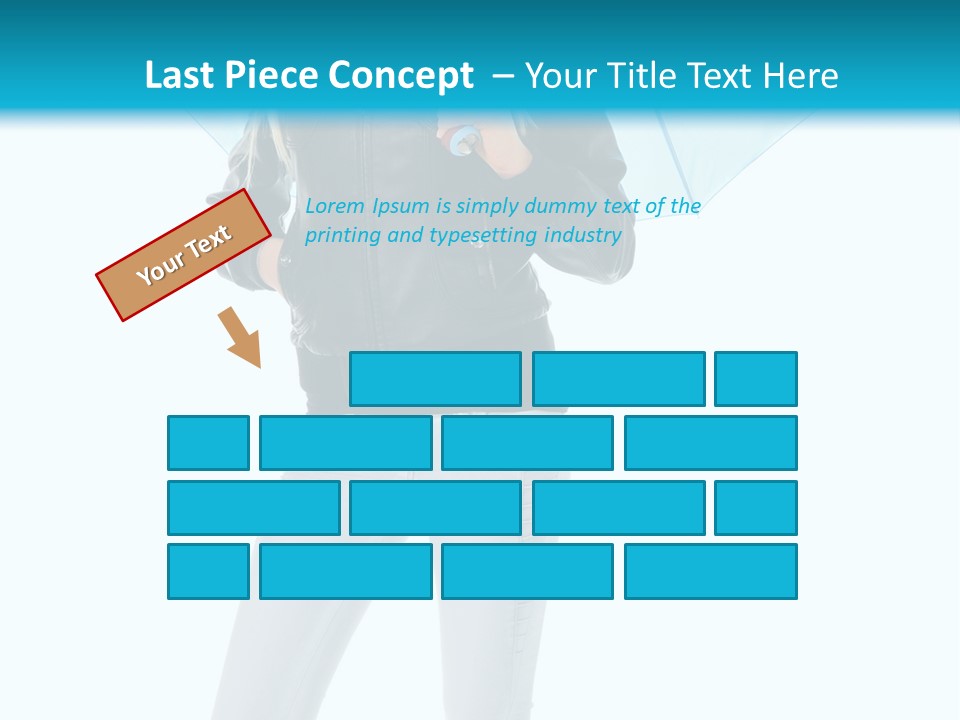 European Legs Black PowerPoint Template