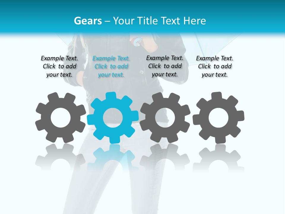 European Legs Black PowerPoint Template