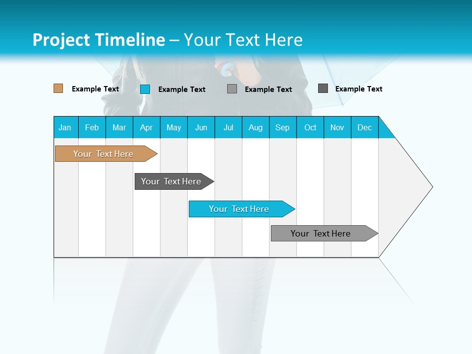 European Legs Black PowerPoint Template