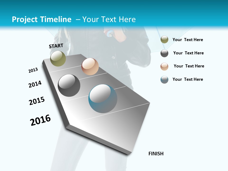 European Legs Black PowerPoint Template