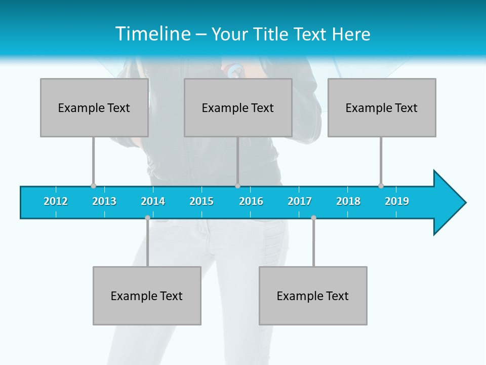 European Legs Black PowerPoint Template