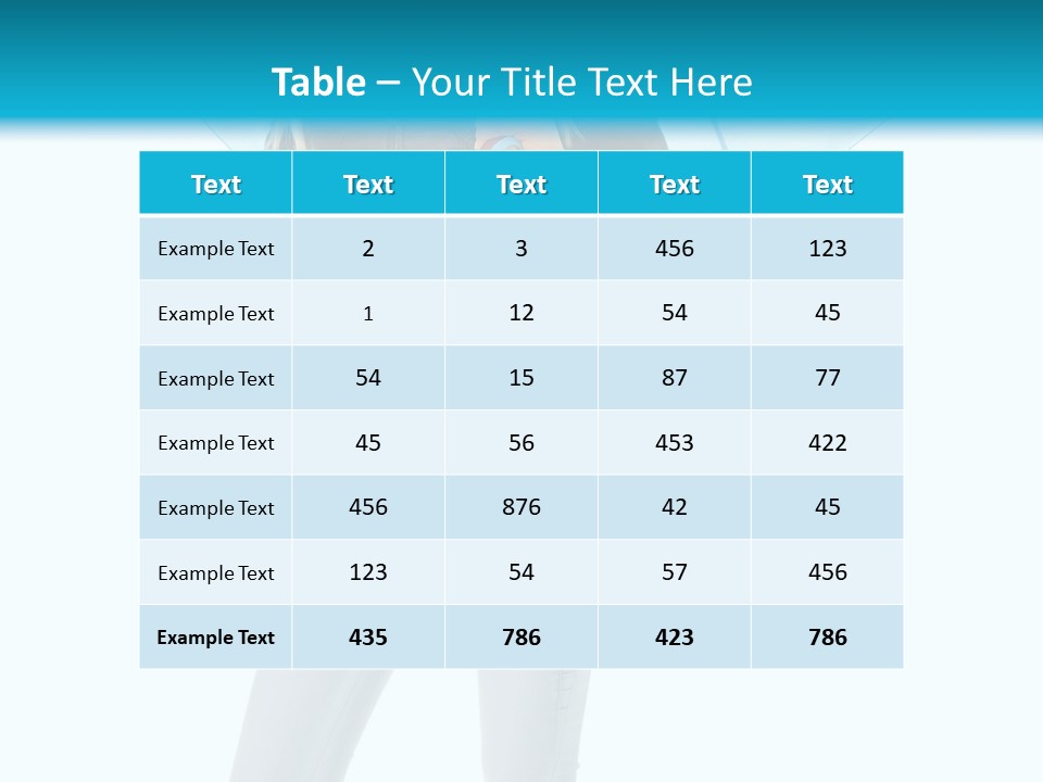 European Legs Black PowerPoint Template