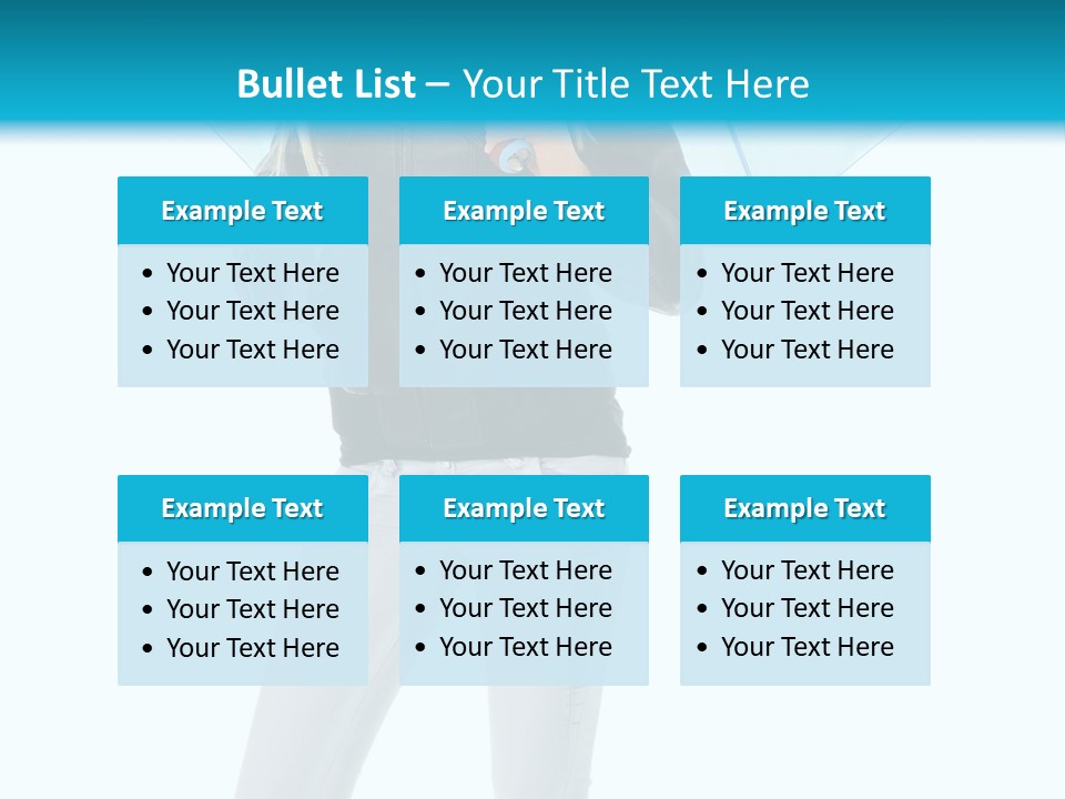 European Legs Black PowerPoint Template