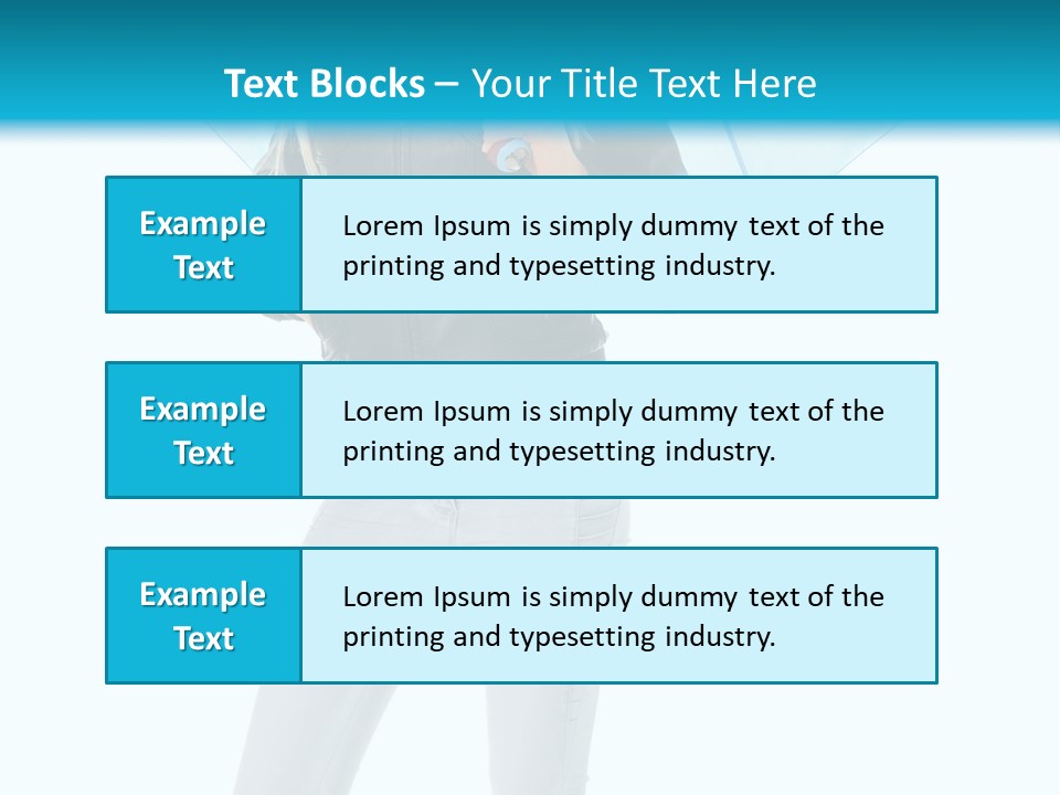 European Legs Black PowerPoint Template