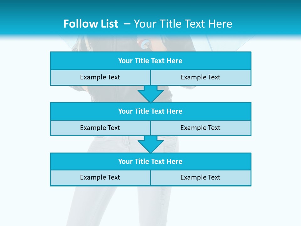 European Legs Black PowerPoint Template