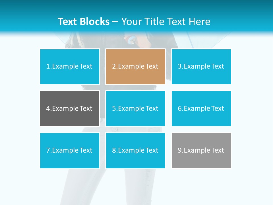 European Legs Black PowerPoint Template