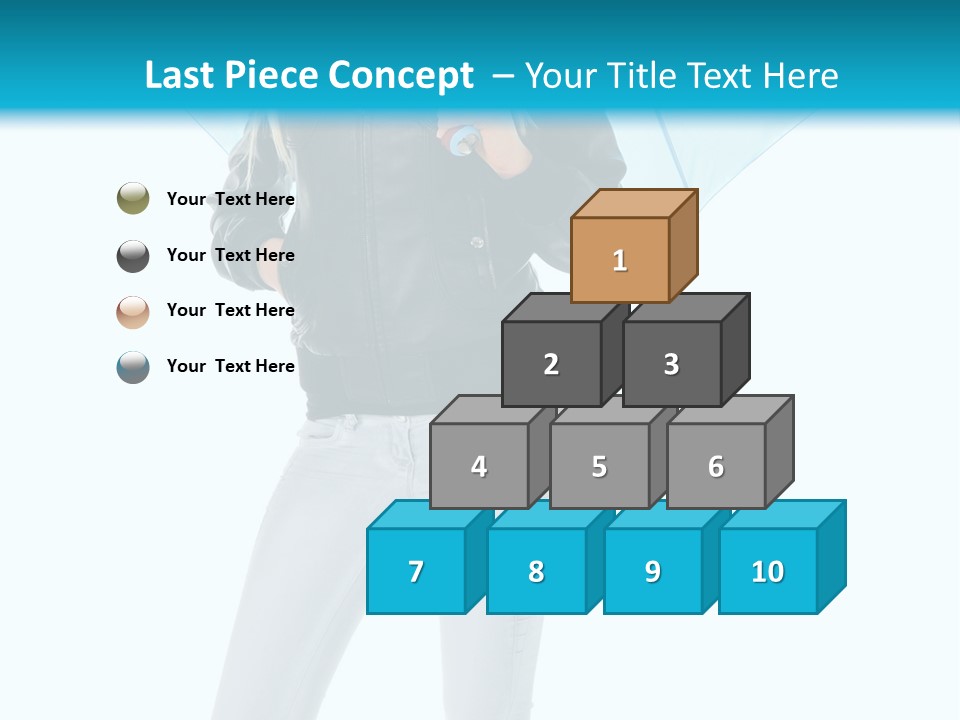 European Legs Black PowerPoint Template