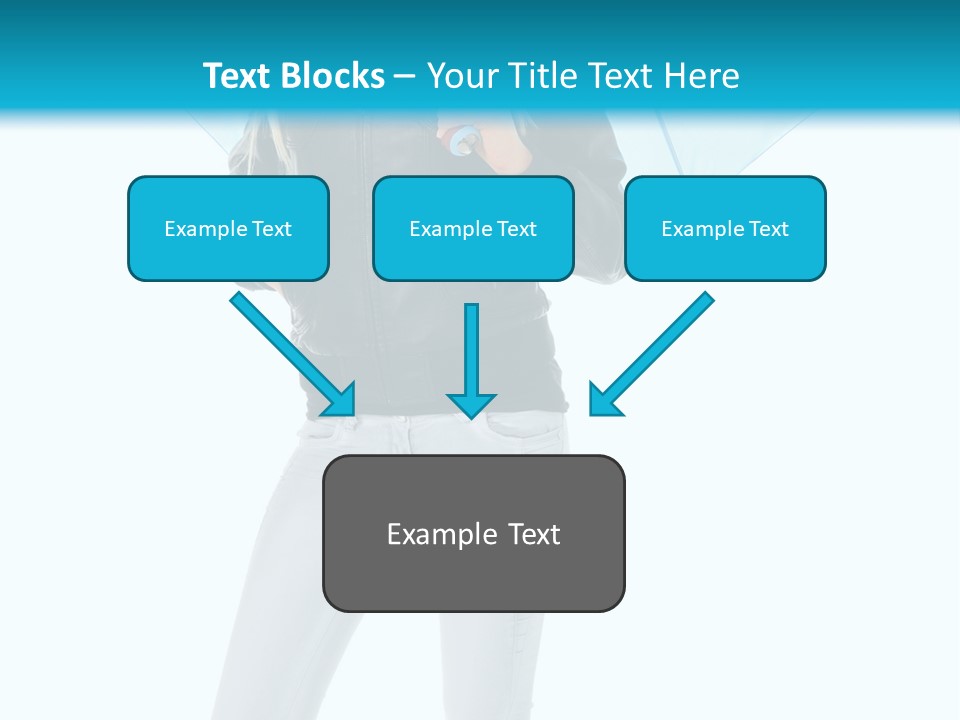European Legs Black PowerPoint Template