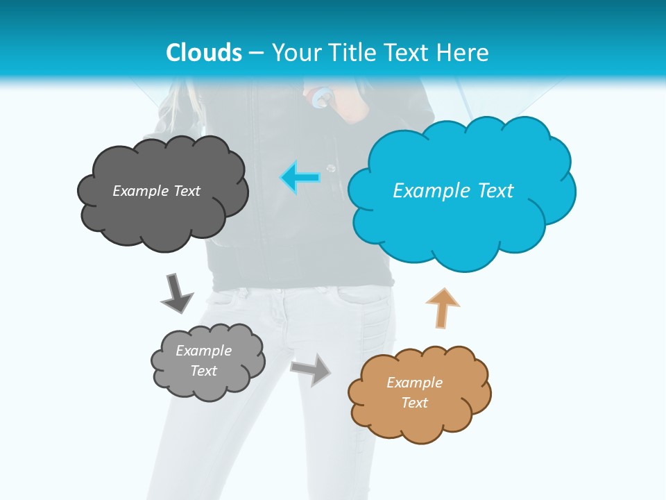 European Legs Black PowerPoint Template
