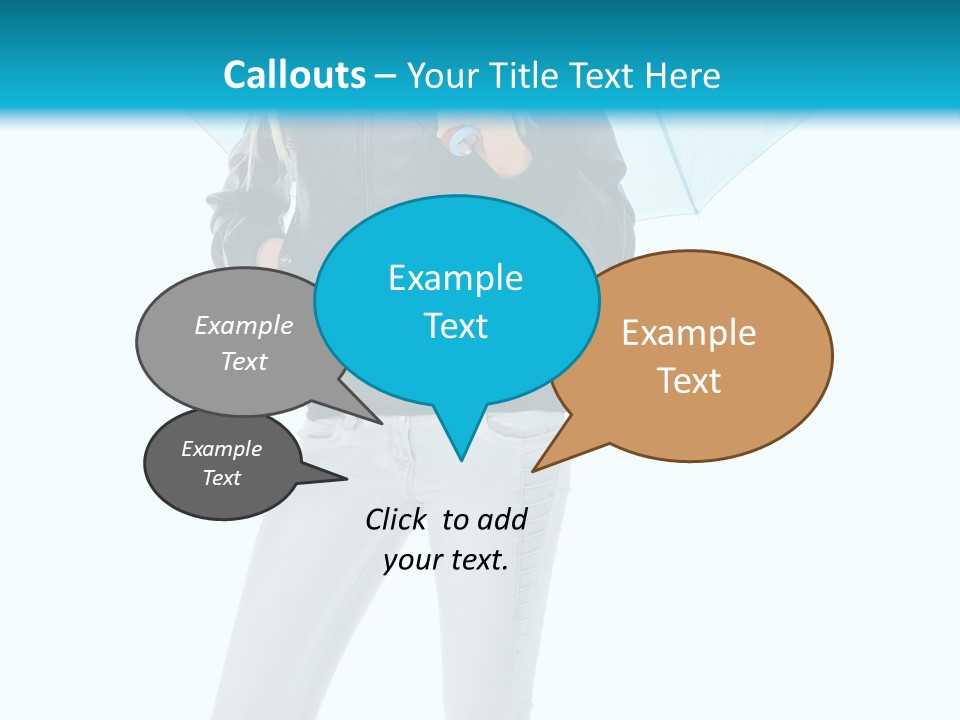 European Legs Black PowerPoint Template