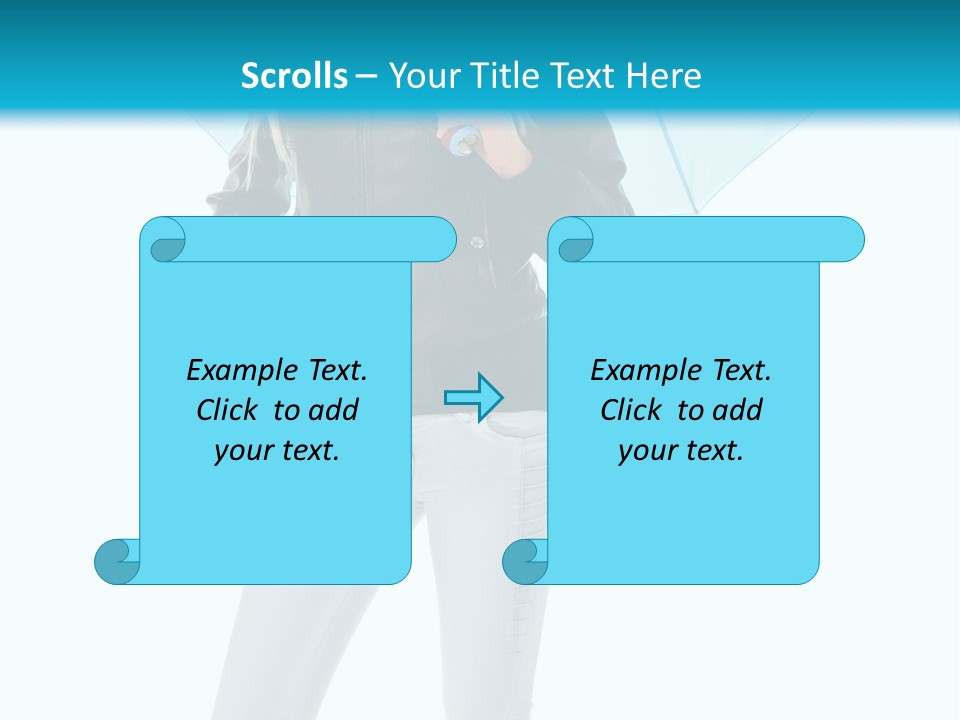 European Legs Black PowerPoint Template