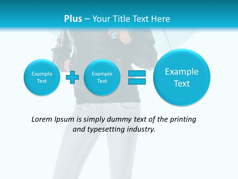 European Legs Black PowerPoint Template