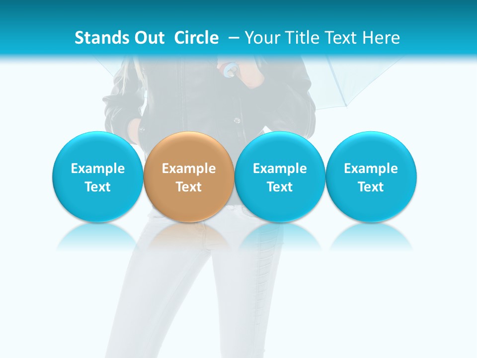 European Legs Black PowerPoint Template