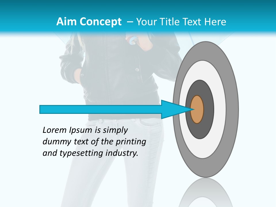 European Legs Black PowerPoint Template