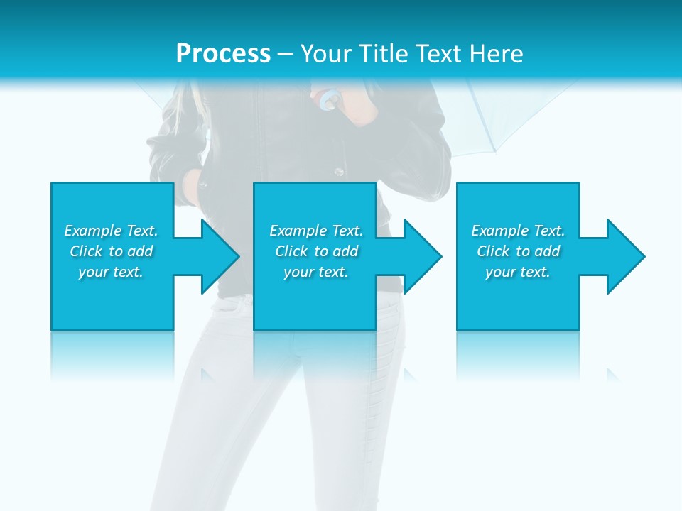 European Legs Black PowerPoint Template