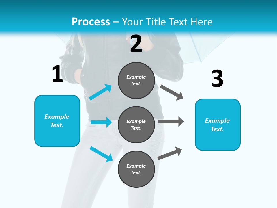 European Legs Black PowerPoint Template