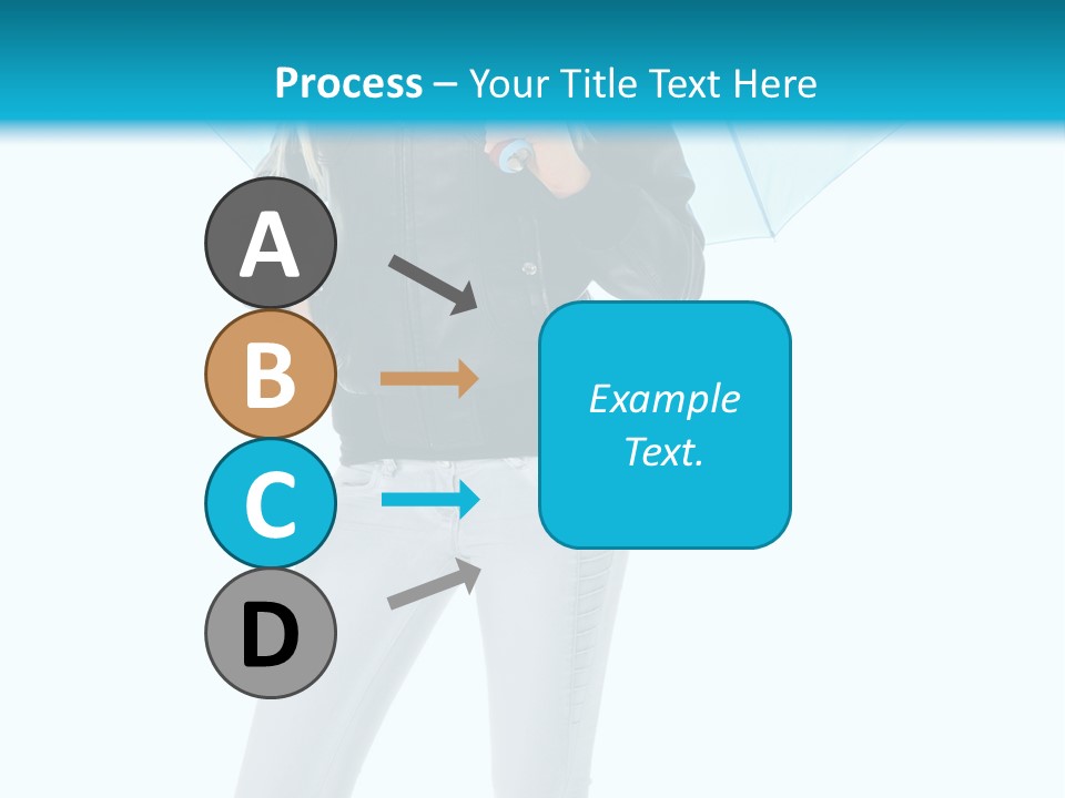 European Legs Black PowerPoint Template