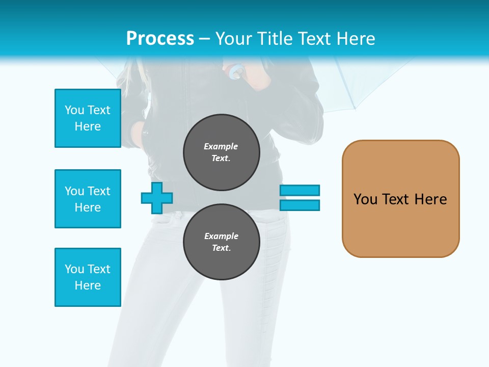 European Legs Black PowerPoint Template