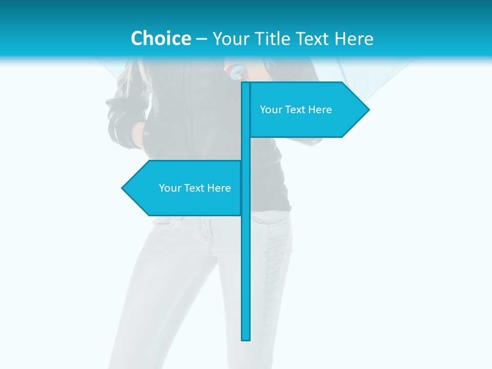 European Legs Black PowerPoint Template