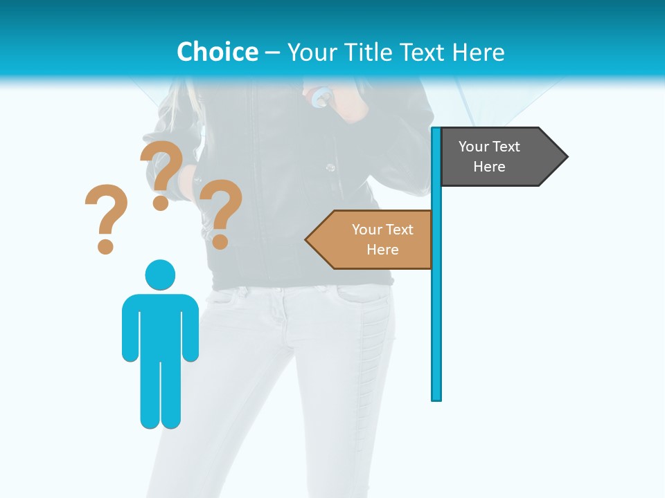 European Legs Black PowerPoint Template