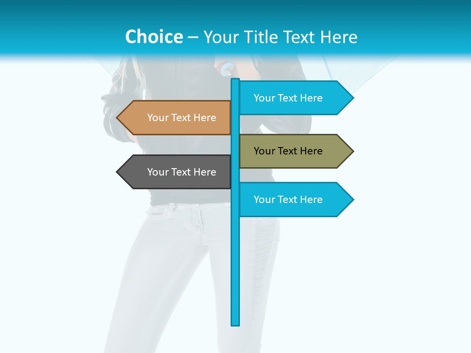 European Legs Black PowerPoint Template