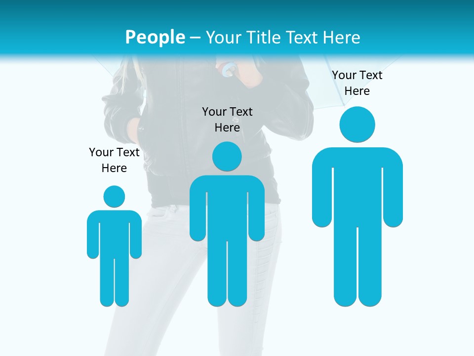 European Legs Black PowerPoint Template