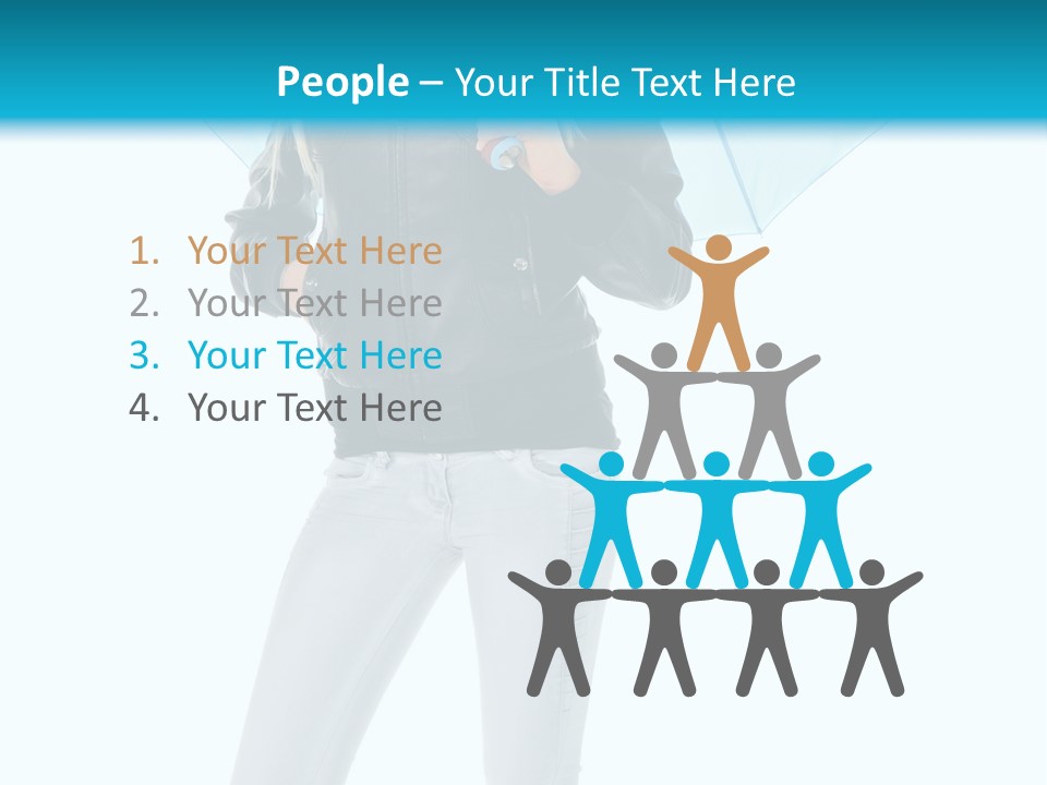 European Legs Black PowerPoint Template