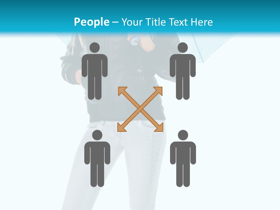 European Legs Black PowerPoint Template