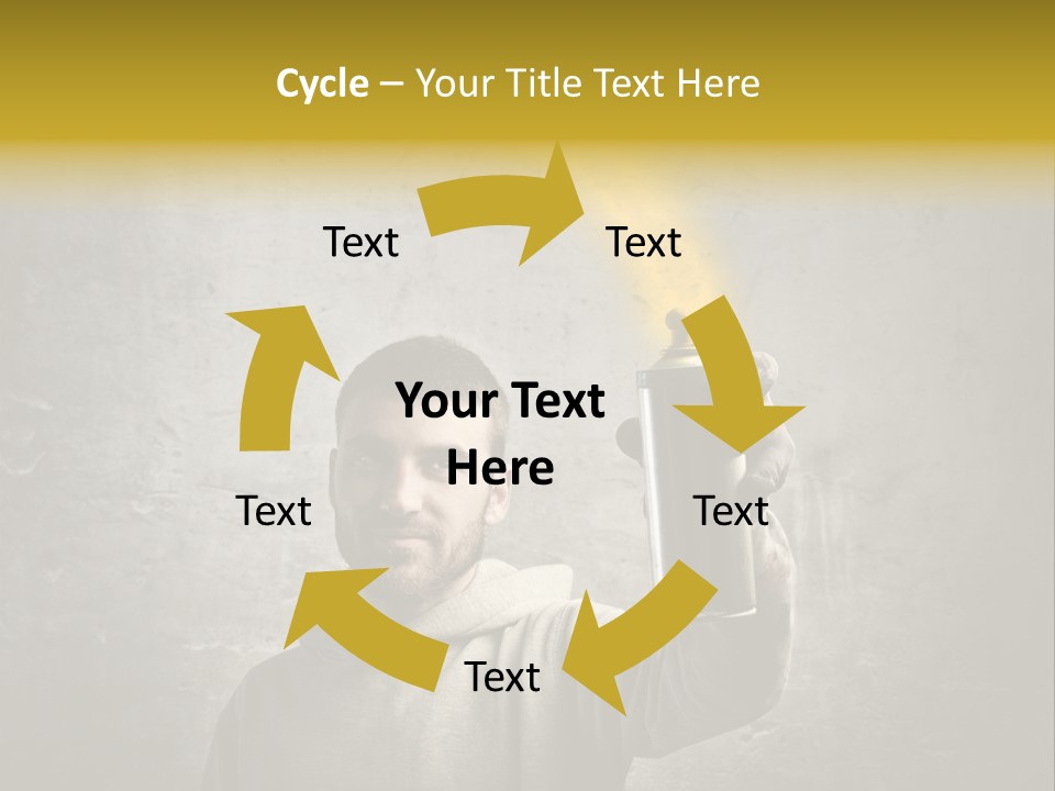 Write Graffiti Splash PowerPoint Template