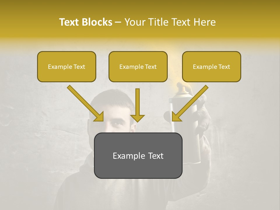 Write Graffiti Splash PowerPoint Template