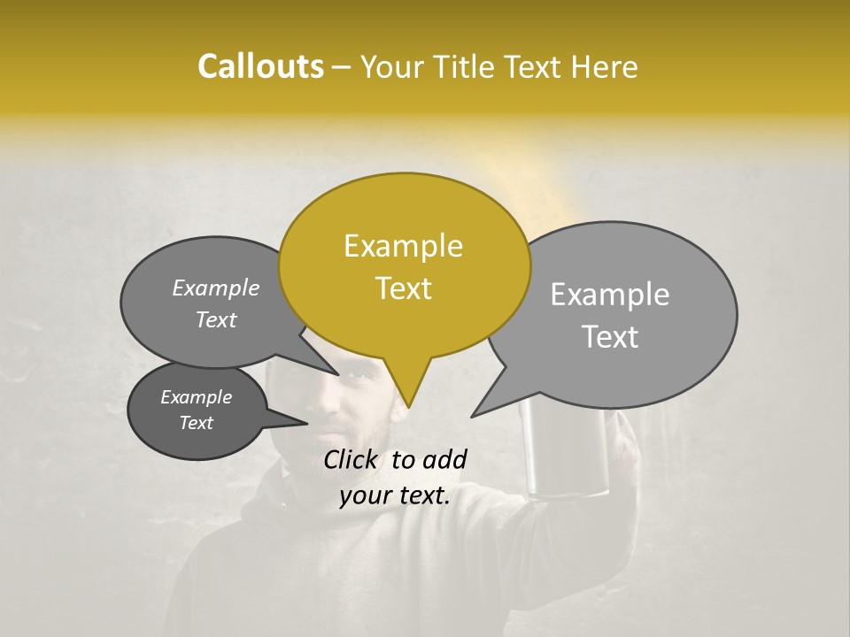 Write Graffiti Splash PowerPoint Template