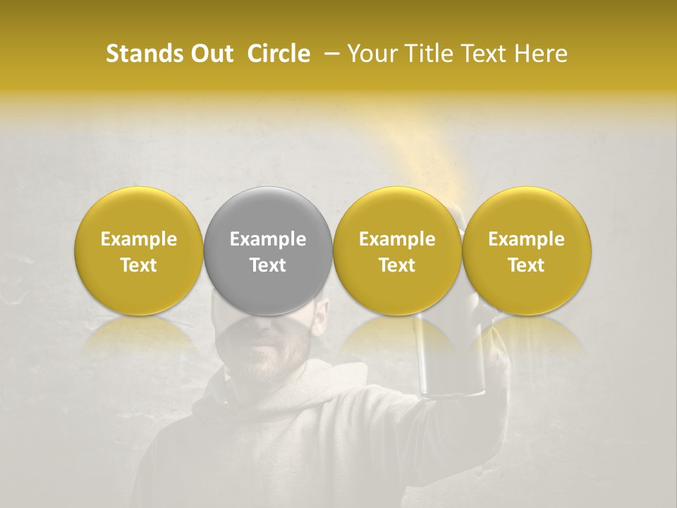 Write Graffiti Splash PowerPoint Template