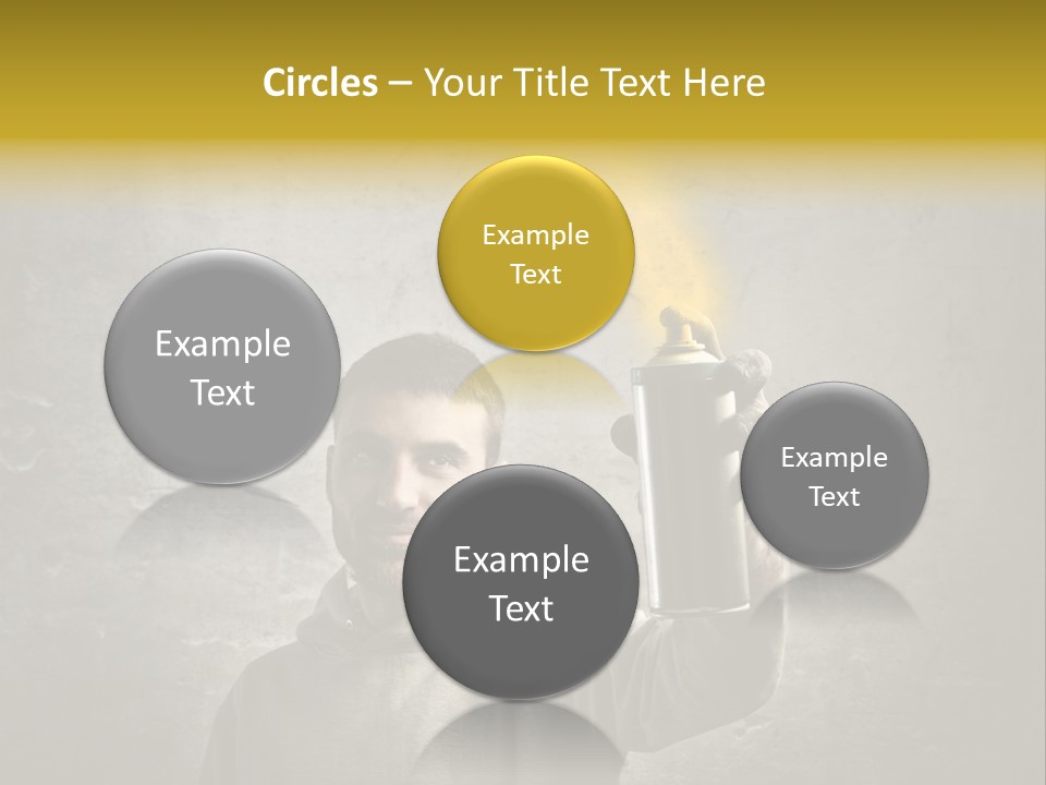 Write Graffiti Splash PowerPoint Template