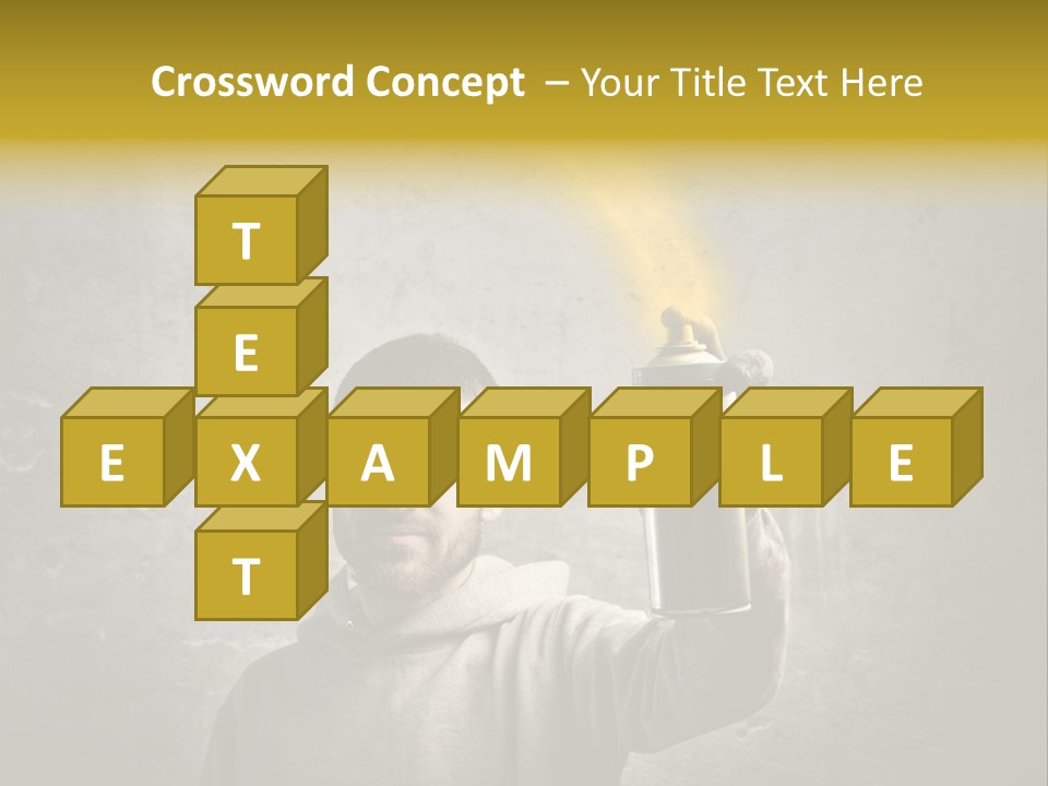 Write Graffiti Splash PowerPoint Template