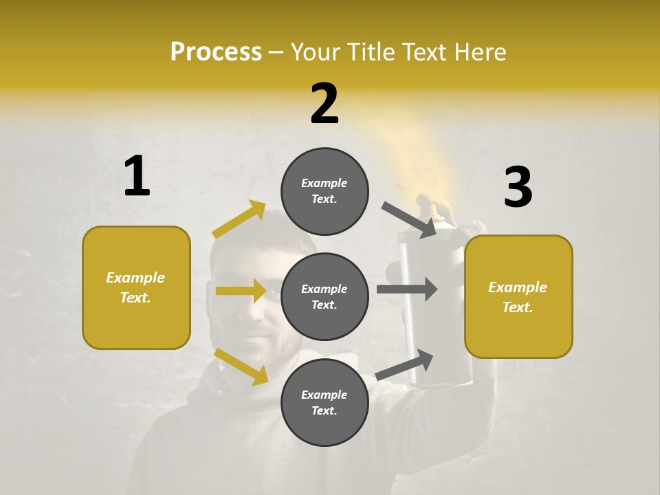 Write Graffiti Splash PowerPoint Template