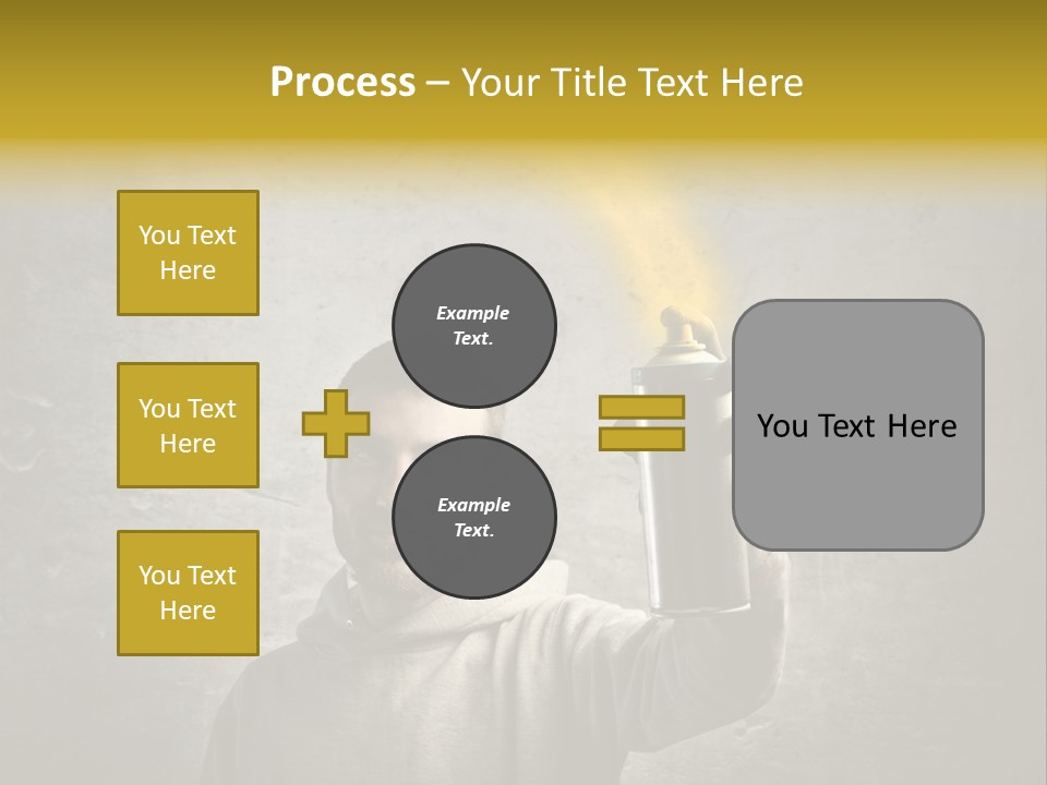 Write Graffiti Splash PowerPoint Template
