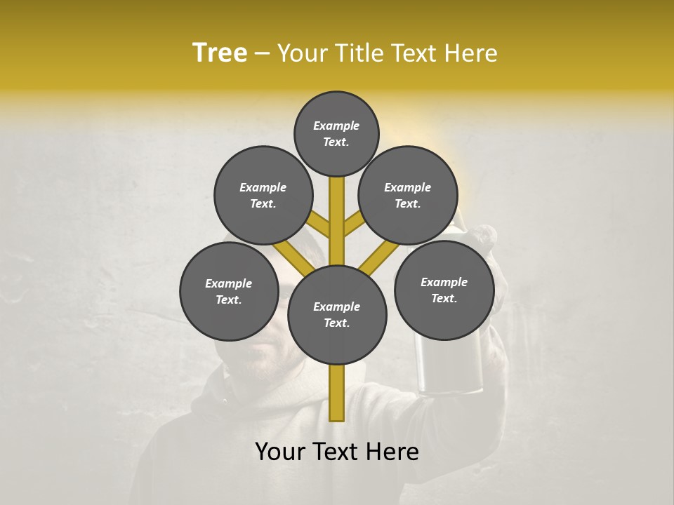 Write Graffiti Splash PowerPoint Template