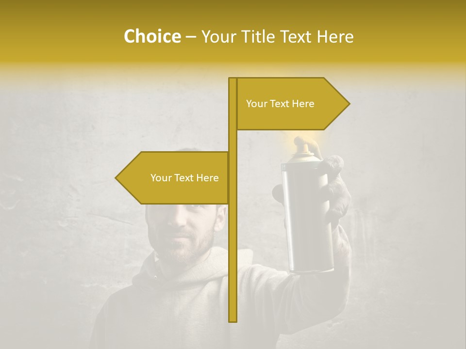 Write Graffiti Splash PowerPoint Template