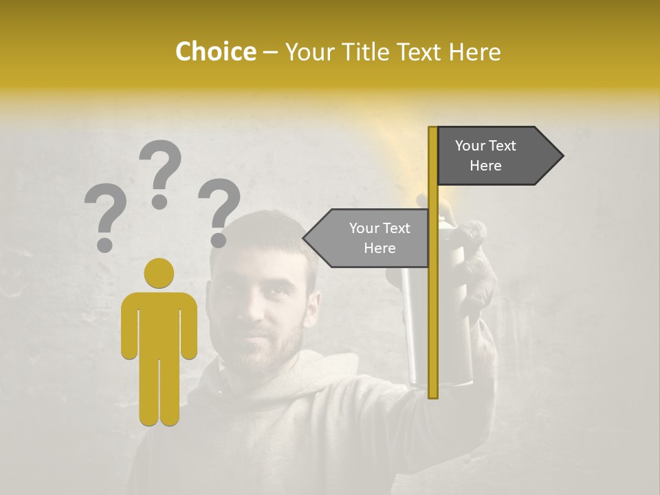 Write Graffiti Splash PowerPoint Template