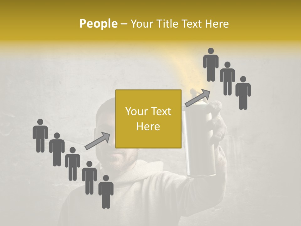 Write Graffiti Splash PowerPoint Template