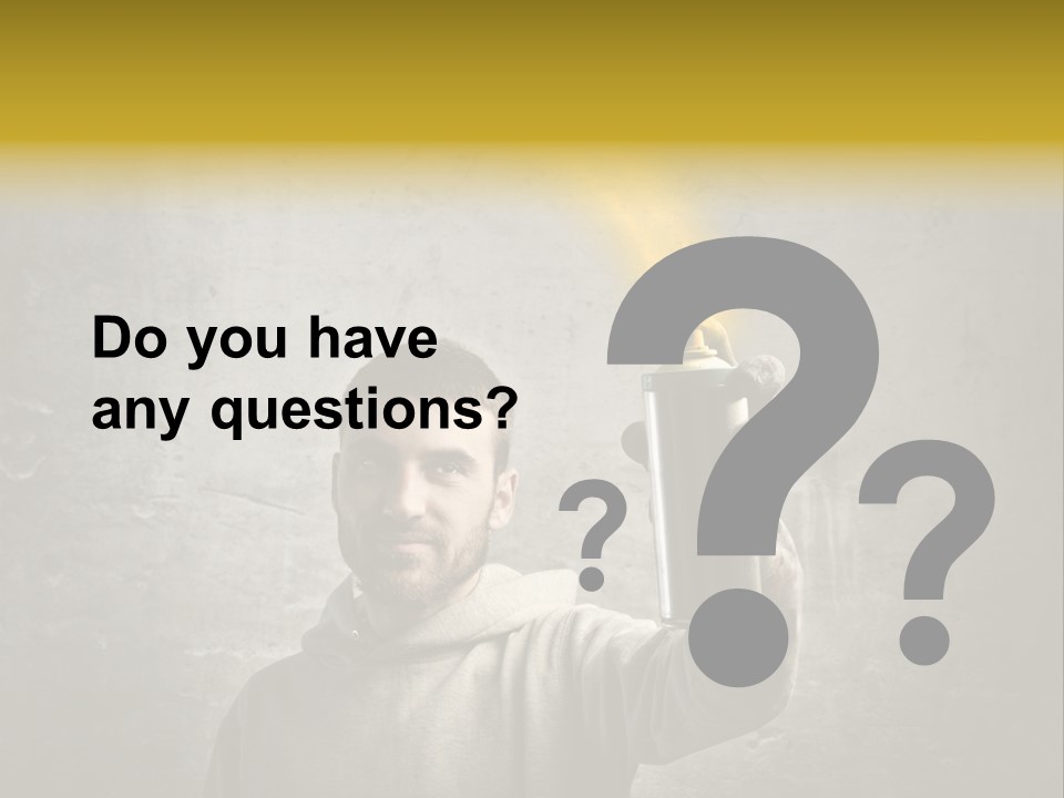 Write Graffiti Splash PowerPoint Template