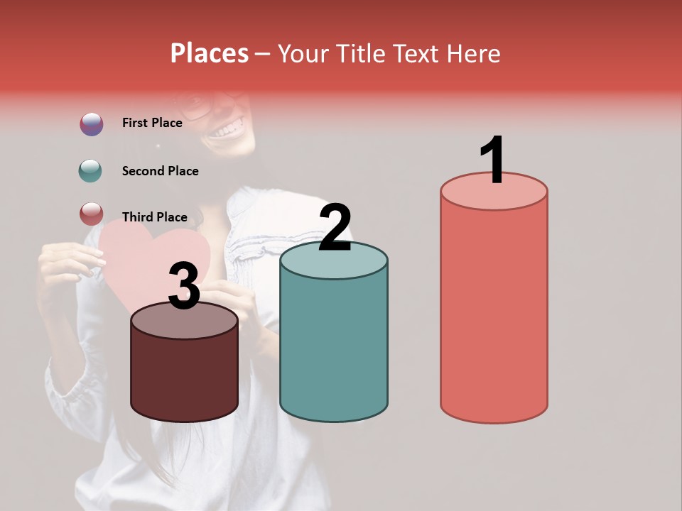 Damaged Portrait Romance PowerPoint Template