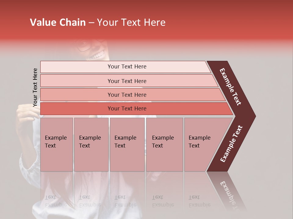 Damaged Portrait Romance PowerPoint Template