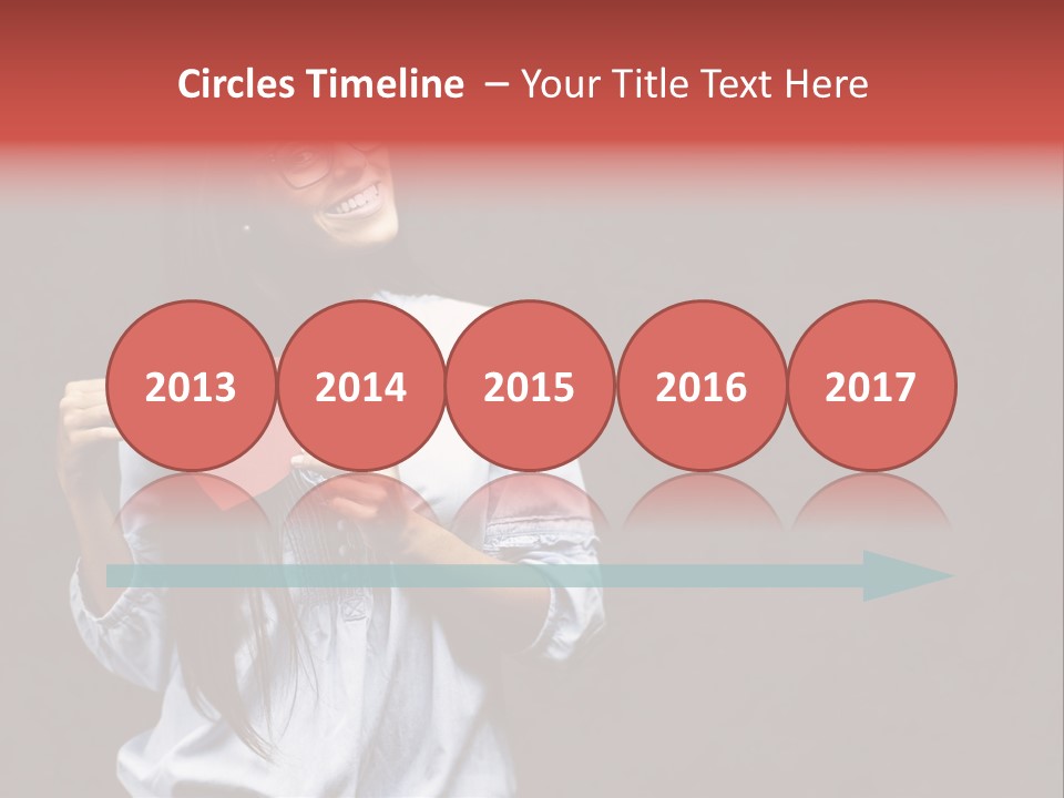 Damaged Portrait Romance PowerPoint Template