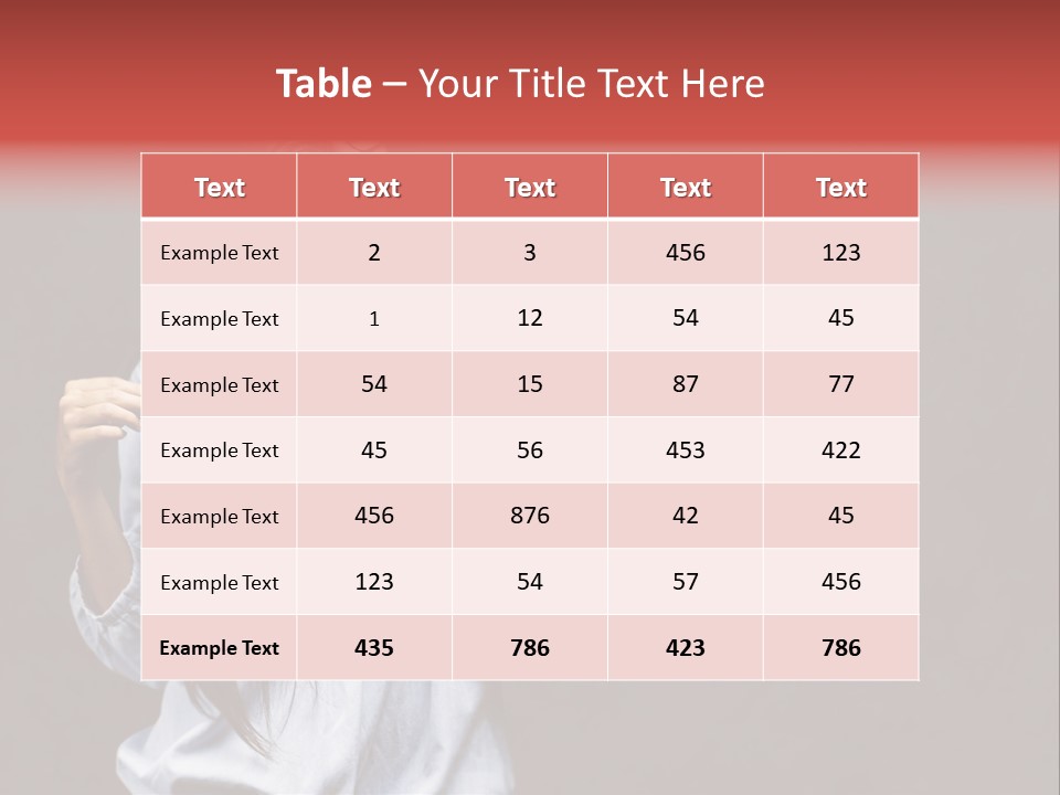 Damaged Portrait Romance PowerPoint Template