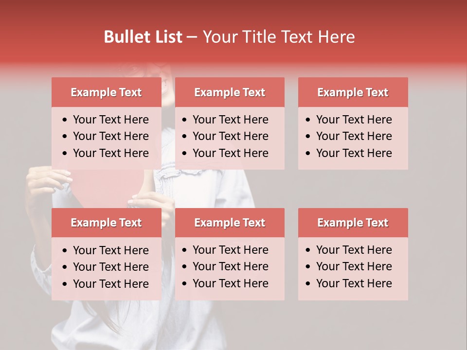 Damaged Portrait Romance PowerPoint Template