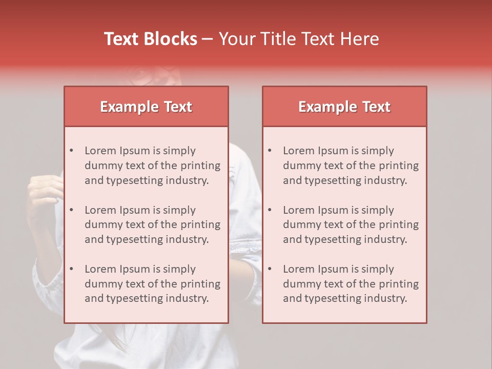 Damaged Portrait Romance PowerPoint Template