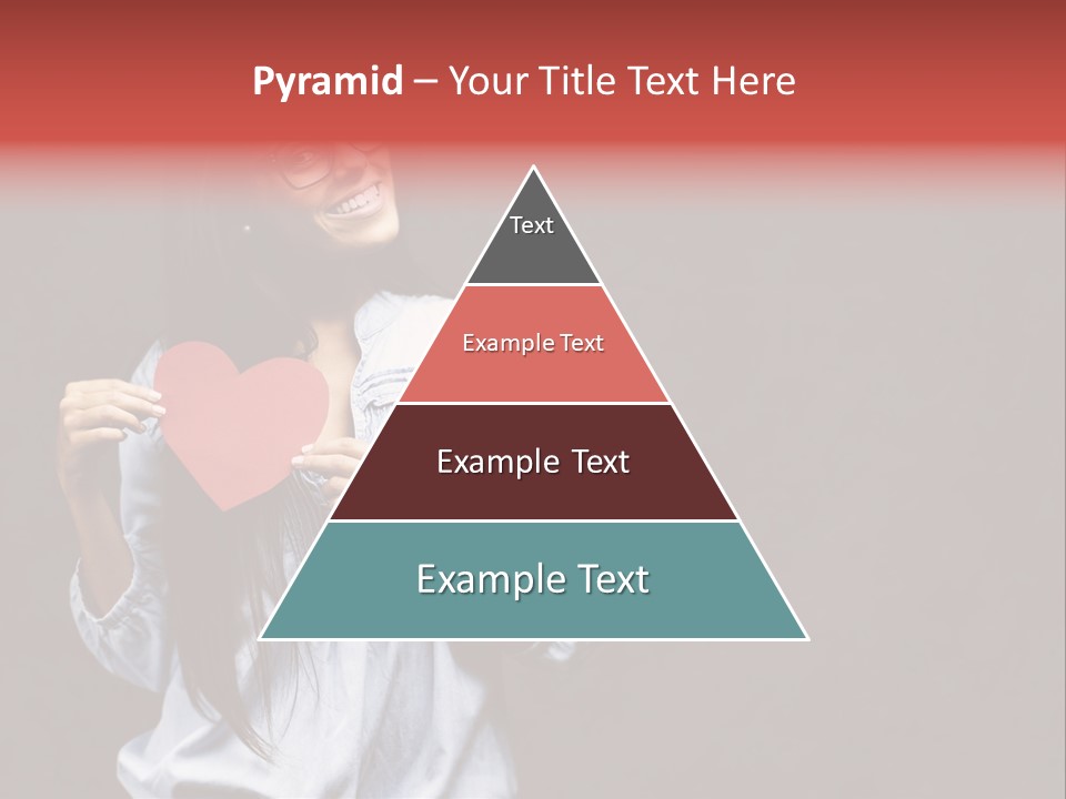 Damaged Portrait Romance PowerPoint Template