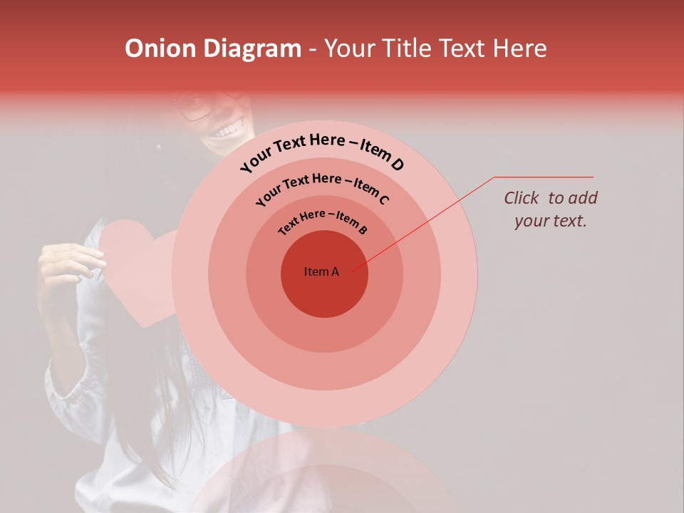 Damaged Portrait Romance PowerPoint Template